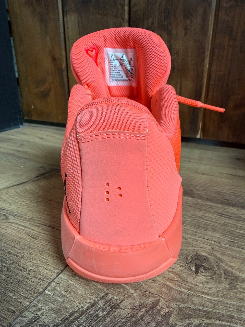 Men’s Sz 8.5 Nike Jordan Luca Doncic Bright Mango Basketball Shoes - Picture 3 of 5
